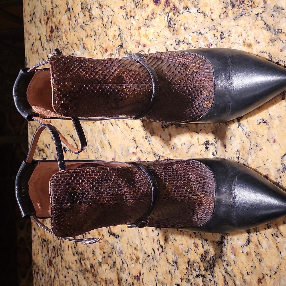 Givenchy snake skin heel boots size 8.5